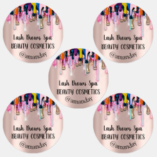 Makeup Artist Lash breekt aangepaste Logo nagels Labels