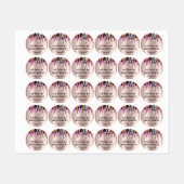 Makeup Artist Lash breekt aangepaste Logo nagels Labels (Vel)