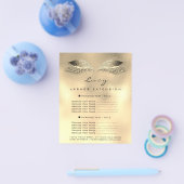 Makeup Artist Lash Glitter 2 pagina's Prijslijst G Flyer (Enkel)