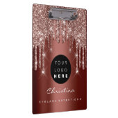 Makeup Artist Lash Spark Event Planner Roos Logo Klembord (Rechts)