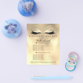 Makeup Artist Lashes Glitter Flyer 1 paginaprijzen (Enkel)