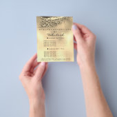 Makeup Artist Lashes Gold Lux Flyer 1-paginaprijze (Hand)