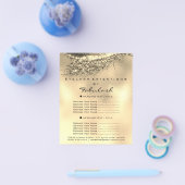 Makeup Artist Lashes Gold Lux Flyer 1-paginaprijze (Enkel)