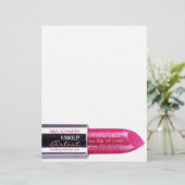 Makeup Artist Letterhead Briefhoofd (Staand voorkant)