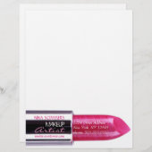 Makeup Artist Letterhead Briefhoofd (Voorkant / Achterkant)