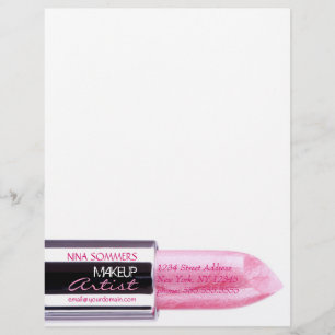 Makeup Artist Letterhead Persoonlijk Briefhoofd