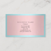 Makeup Artist Lijst Glitter Eye Aqua Tiffany Roze Visitekaartje (Achterkant)