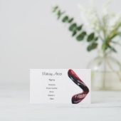 Makeup Artist - Lips Visitekaartje (Staand voorkant)