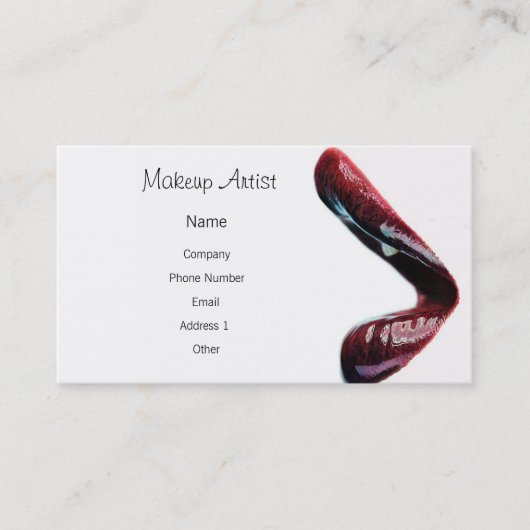 Makeup Artist - Lips Visitekaartje (Voorkant)