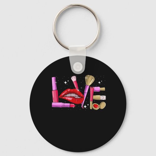 Makeup Artist Love Cosmetician Mode Sleutelhanger (Voorkant)
