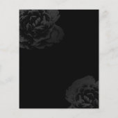 Makeup Artist Luxury Gold Lips Classy Black Floral Flyer (Achterkant)