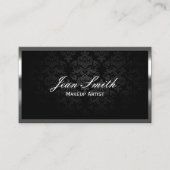 Makeup Artist Luxury Metal Border Visitekaartje (Voorkant)