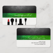 Makeup Artist / Makeup kit / Groen Visitekaartje (Voorkant / Achterkant)