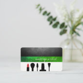 Makeup Artist / Makeup kit / Groen Visitekaartje (Staand voorkant)