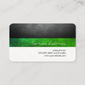 Makeup Artist / Makeup kit / Groen Visitekaartje (Achterkant)