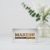Makeup Artist Marquee Visitekaartje (Staand voorkant)