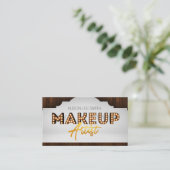 Makeup Artist Marquee Visitekaartje (Staand voorkant)