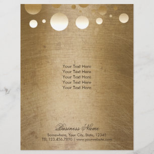 Makeup Artist Modern Gold Confetti Stip Grunge Flyer