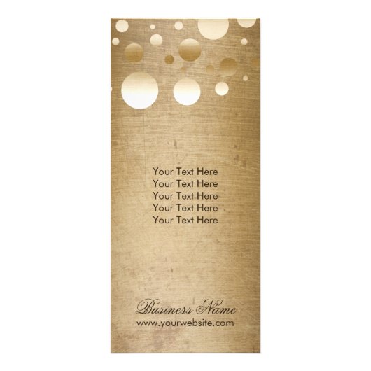 Makeup Artist Modern Gold Confetti Stip Grunge Reclamekaart (Voorkant)