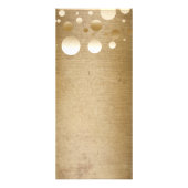 Makeup Artist Modern Gold Confetti Stip Grunge Reclamekaart (Achterkant)