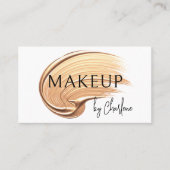 Makeup Artist Moderne Typografie Visitekaartje (Voorkant)