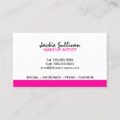 Makeup Artist Monogram Visitekaartje (Achterkant)