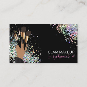 Makeup Artist, MUA, Beauty Salon Holographic Visitekaartje