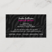 Makeup Artist MUA Visitekaartje (Achterkant)