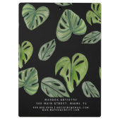 Makeup Artist Oerwoud Greenery Waterverf Monstera Klembord (Achterkant)