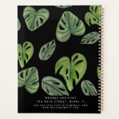 Makeup Artist Oerwoud Greenery Waterverf Monstera Planner (Achterkant)