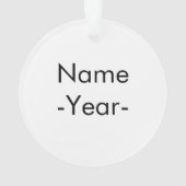 Makeup Artist Ornament (achterkant)