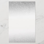 Makeup Artist Pink Lips Silver Glitter Salon Flyer (Achterkant)