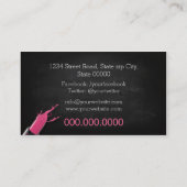 Makeup Artist / Pink Lipstick Visitekaartje (Achterkant)