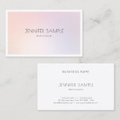 Makeup Artist Professional Modern Elegant Plain Visitekaartje (Voorkant / Achterkant)