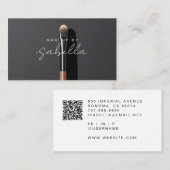 Makeup Artist QR Code Sociale Media Visitekaartje (Voorkant / Achterkant)