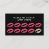 Makeup Artist Red Lips Black Glitter Loyalty (Achterkant)