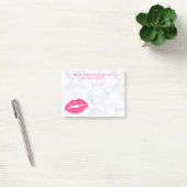 Makeup Artist | Red Lips Modern Dot Personated Post-it® Notes (Kantoor)