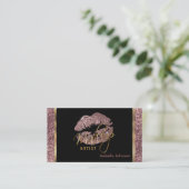Makeup Artist Roos Glitter Appointment Afsprakenkaartje (Staand voorkant)