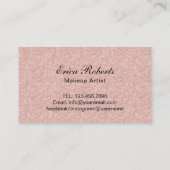 Makeup Artist Roos Gold Glitter Lips Salon Loyalty (Achterkant)