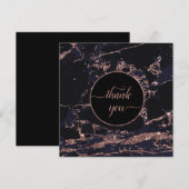 Makeup Artist Roos Gold Marble Invitation Kaart (Voorkant / Achterkant)