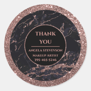 Makeup Artist Roos Gold Marble stickers