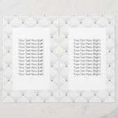 Makeup Artist Salon Spa Luxury Quilted BiFold Flyer (Achterkant)