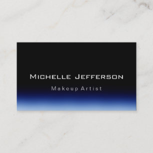 Makeup Artist Script Black Blue Visitekaartje