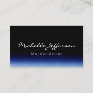 Makeup Artist Script Black Blue Visitekaartje
