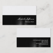 Makeup Artist Script White Black Visitekaartje (Voorkant / Achterkant)