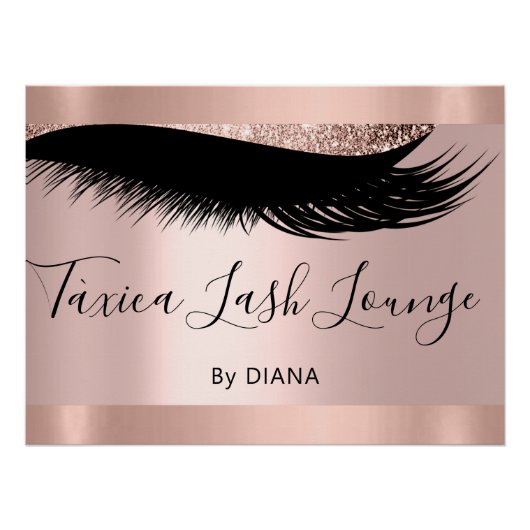 Makeup Artist Studio Eyelashes Extension Roos Perfect Poster (Voorkant)