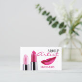 Makeup Artist Visitekaartje (Staand voorkant)