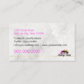 Makeup Artist Visitekaartje (Achterkant)