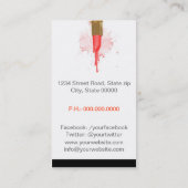 Makeup Artist Visitekaartje (Achterkant)