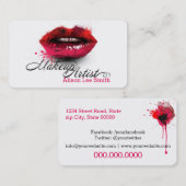 Makeup Artist Visitekaartje (Voorkant / Achterkant)